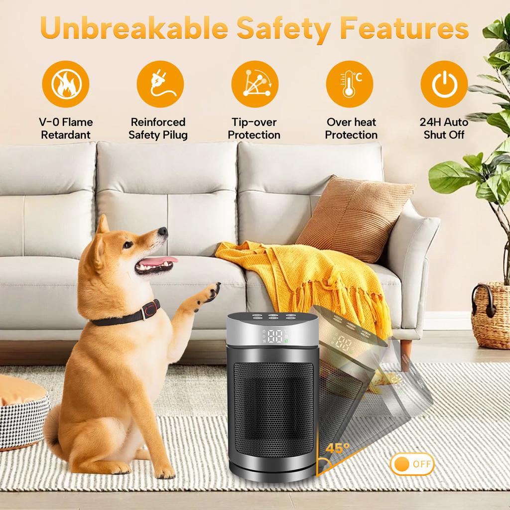 1500W Hochleistungs-Elektroheizer Winter Haushalts 2S Schnelle Heizung Warmluftgebläse Klein Tragbar Schreibtisch Heißluftheizer