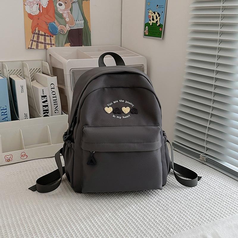 Schoolbag new junior high school high school primary school schoolbag girl high value simple travel large capacity Korean version ins backpack