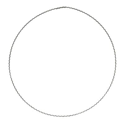 Wellige Metalldrahtringe, 30 cm