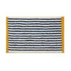 Thickened Anti-Slip Bedroom Rug: Flocked, Wear-Resistant, Water-Absorbent Foot Pad with Simple Striped Design