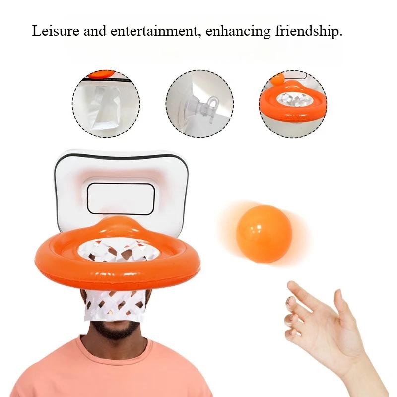 Nafukovací čelenka Basketbalová hodová hra Přenosná sada obručí pro párty Ledoborce Aktivity Ideální pro budování týmu Venkovní zábava