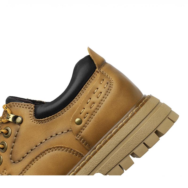 Klassische Herrenschuhe Lässiger Lederschuh Verdickte Rutschfeste Abriebfeste Sohlen Arbeitsschuhe