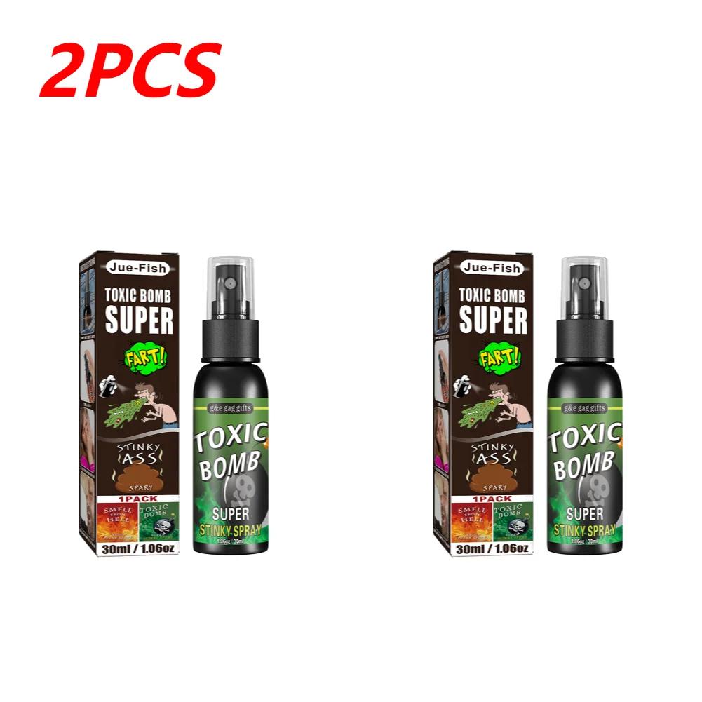 1/2/3PCS Fart Gag Spray Can Stink Bomb Ass-Smelly Stinky Gas Gag Prank Novelties Toys Halloween Party Supplies for Kids Adults