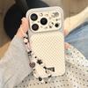 Hello Kitty Cartoon Polka Dot Phone Case for iPhone 14/15/16 Pro Max/17, Girly Heart Design.
