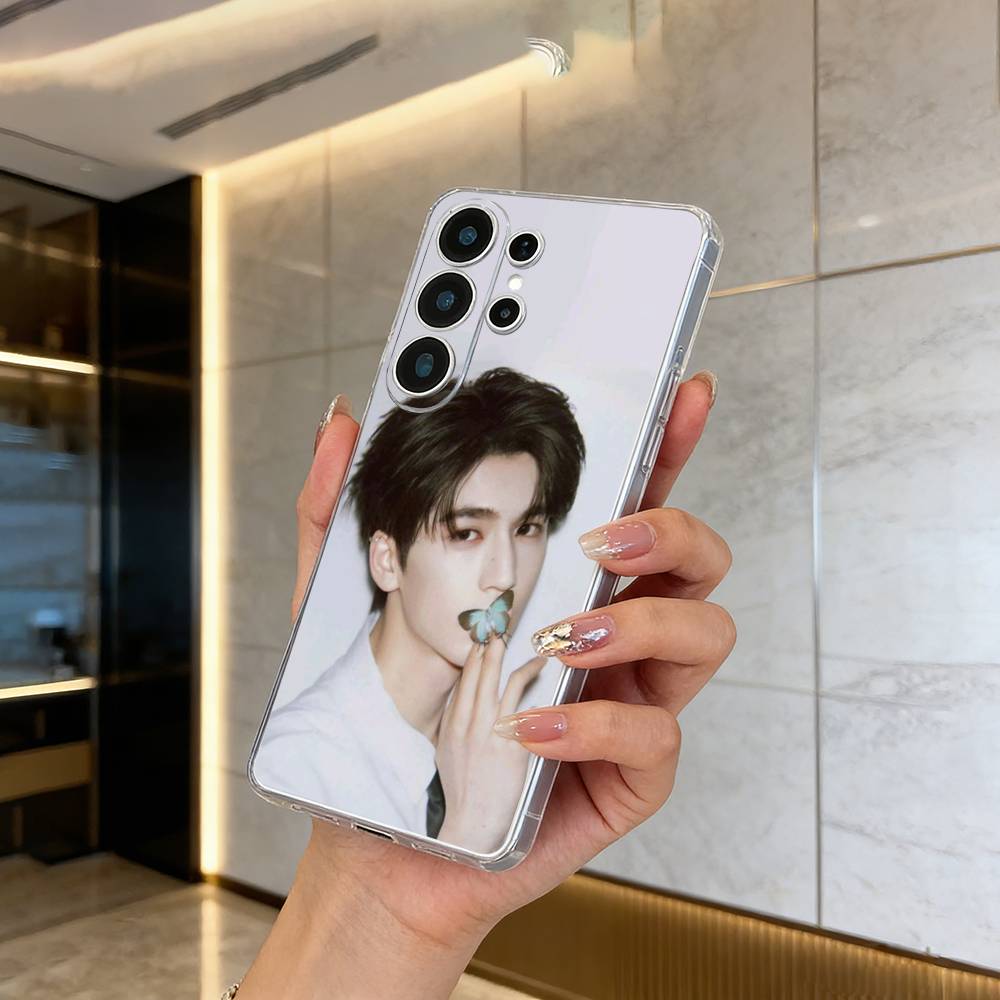 Actor Linghe Zhang Phone Case For Samsung S25,S24,S21,S22,S23,S30,Ultra,S20,Plus,Fe,Lite Transparent Cover