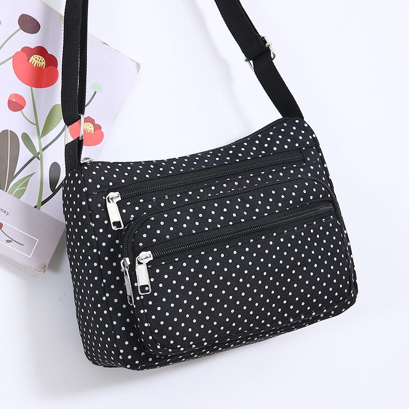 Large Capacity Canvas Shoulder and Crossbody Bag for Middle-Aged Women