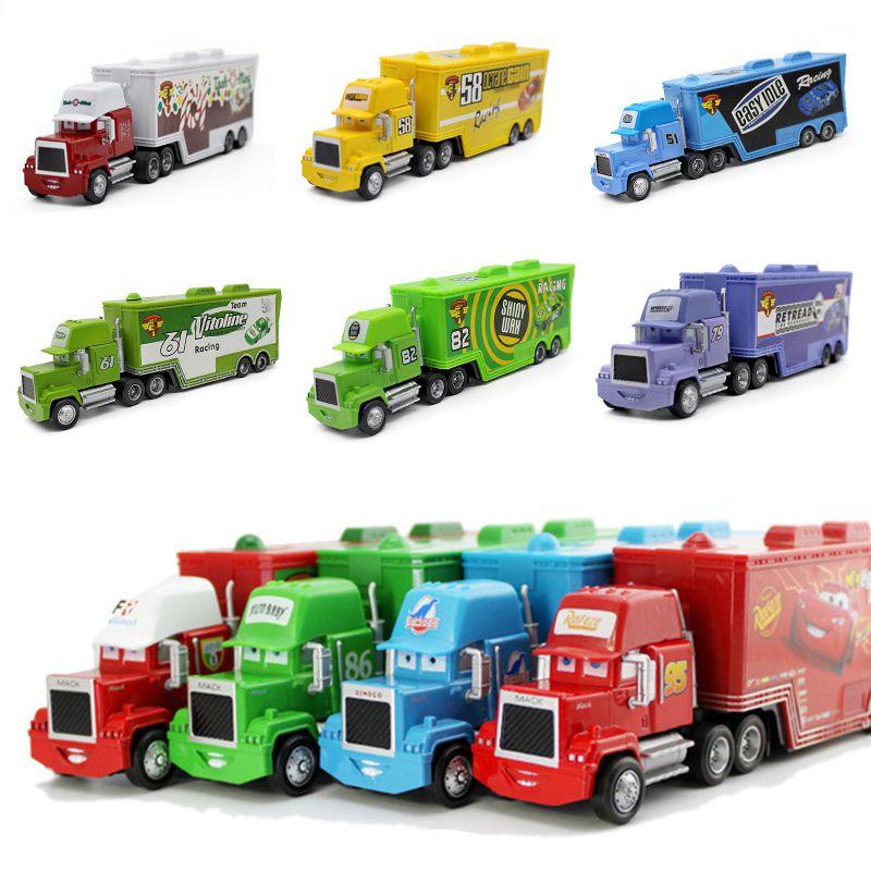 Colorful Cars Mack Lightning Mcqueen King Jackson Storm Racer Truck Toy For Kids