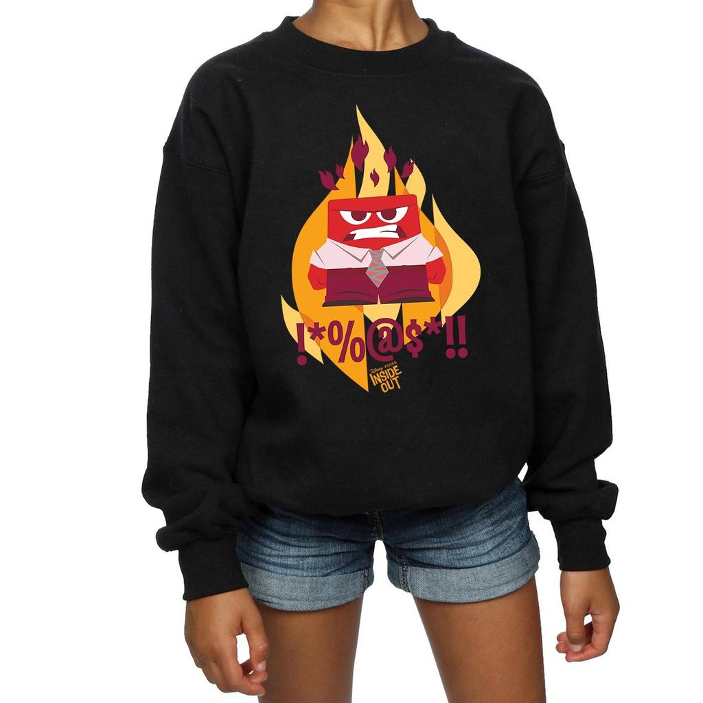 Disney Mädchen Inside Out Fired Up Sweatshirt