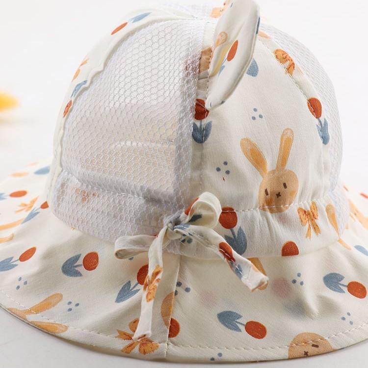 Summer Baby Mesh Breathable Sun Hat Unisex Infant UV Protection Fisherman Cap Lightweight Kids Beach Bucket Hat