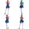 Women's Super Mario Bros Luigi Costume With Breathable Spandex And Exquisite Workmanship