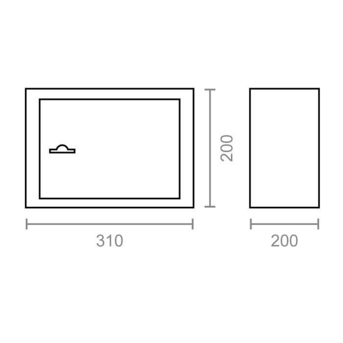 Boîte Forte - Micel - CFC5 NE 13387 - 310 X 200 X 200 Mm - Couleur: Noir