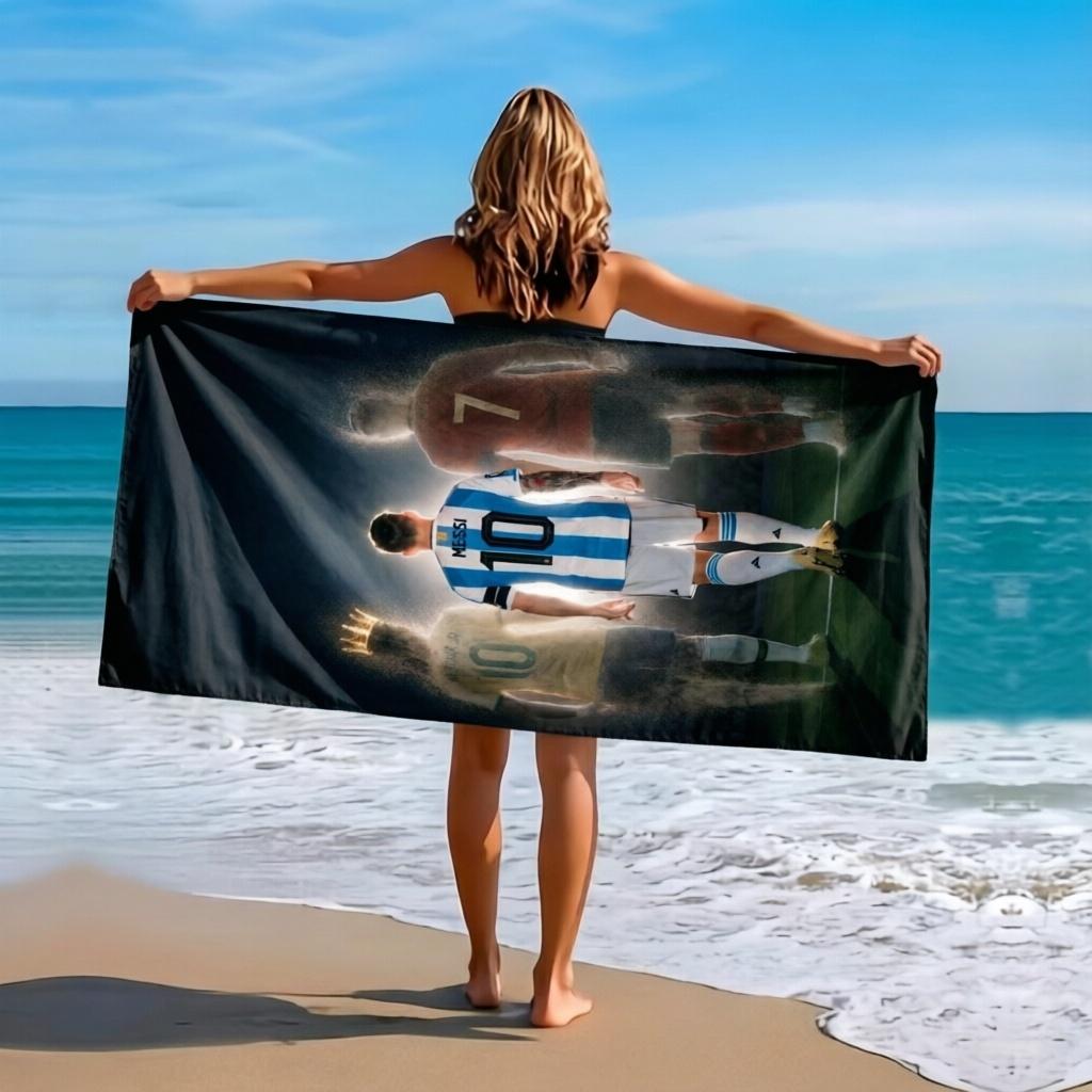 NO.7 Ronaldo Football Legends Beach Towel Large Quick-drying Towel Suitablefor Beach Yoga Pool Gym Sport Towel Summer