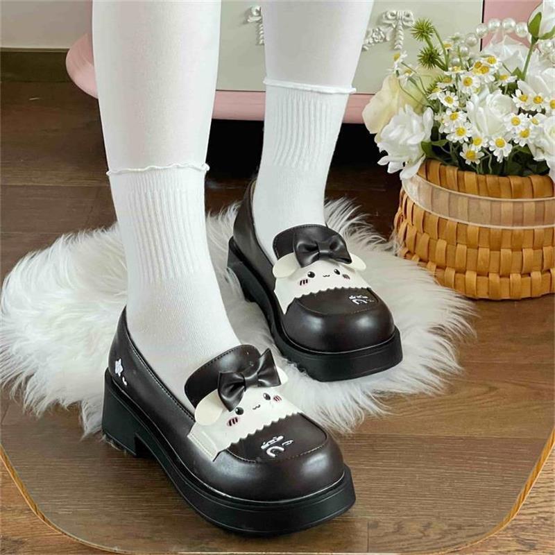 

Туфли Мэри Джейн на платформе, милые, с круглым носком, обувь для униформы, темперамент JK, туфли из маленькой кожи для девушки-лолиты 38