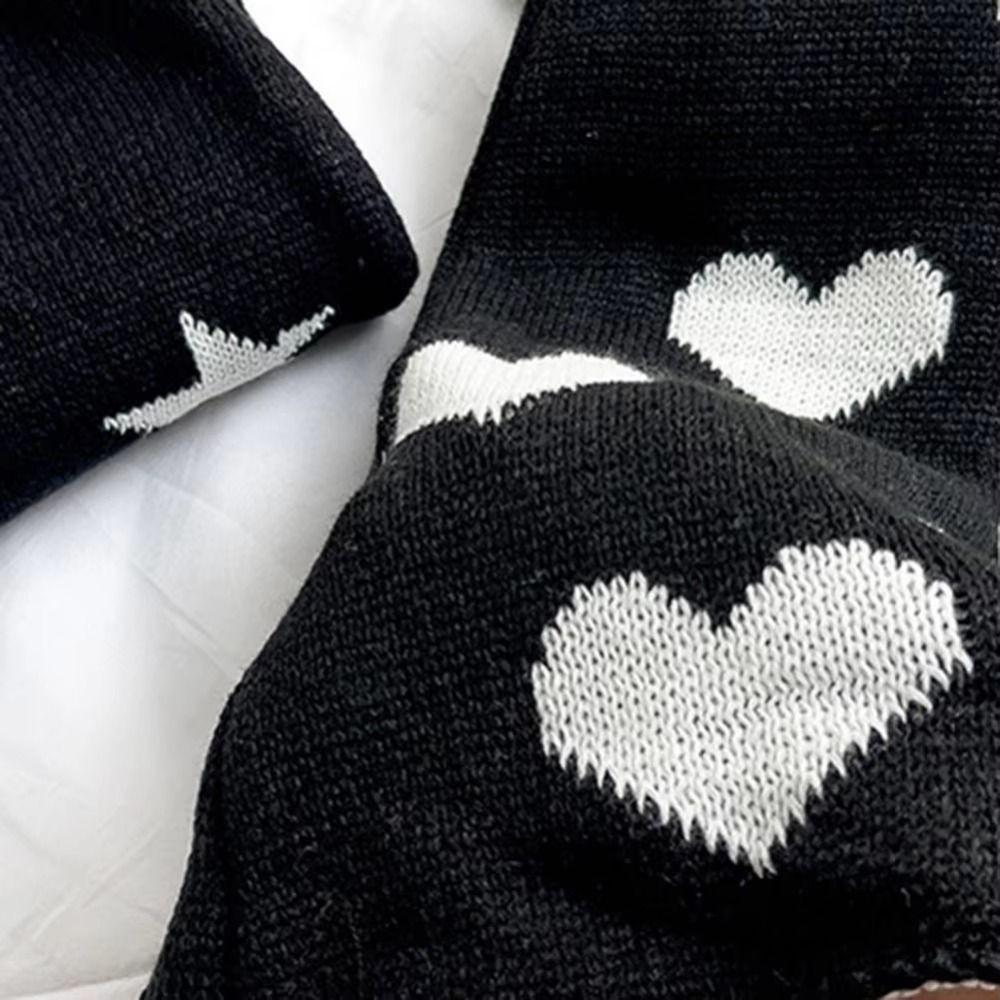 Gothic Cross Knitted Socks Punk Style Leg Cover Socks Long Socks Boot Cuffs  Lolita Style
