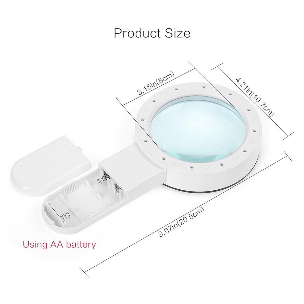 30X LED Magnifier Magnifying Glass with Light Handheld Magnifying Glass