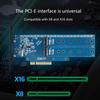 Dual NVMe PCIe Adapter M.2 NVMe SSD To PCI-e 4.0 Card Adapter Support for M.2