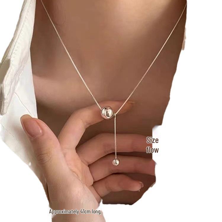 2023 Wish-Granting Necklace: New Women's 925 Sterling Silver Clavicle Chain with High-End Design