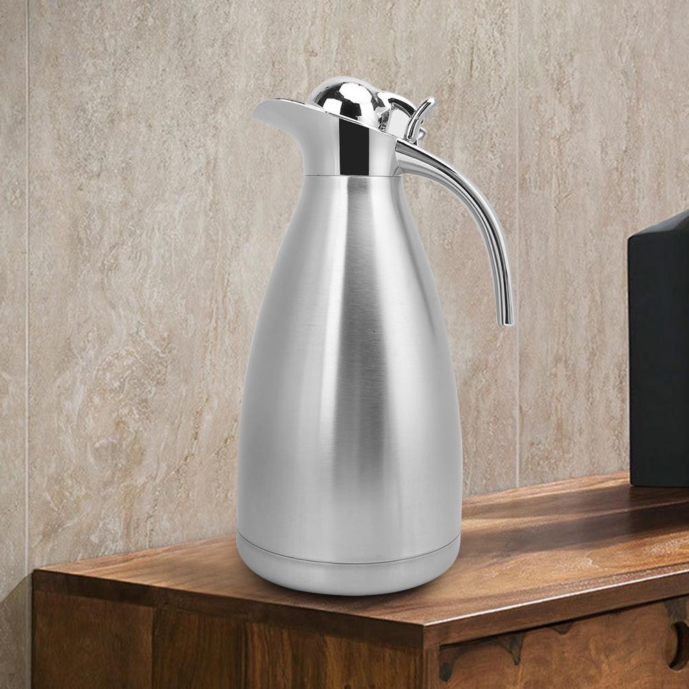 2L Stainless Steel Household Water Coffee Bottle Vacuum Insulated Thermo Jug Pot
