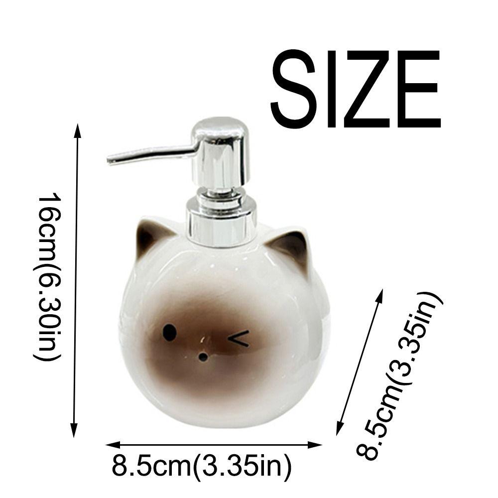 Cute Cat Shape Hand Soap Dispenser Press Type Hand Sanitizer Container  Bathroom