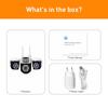 V380 Pro Triple-Eye Wireless Camera: Three-Screen, Three-Lens Intercom Surveillance System