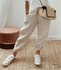 Cotton Casual Pants For Women With Pockets And Elastic Waist For Spring 2023