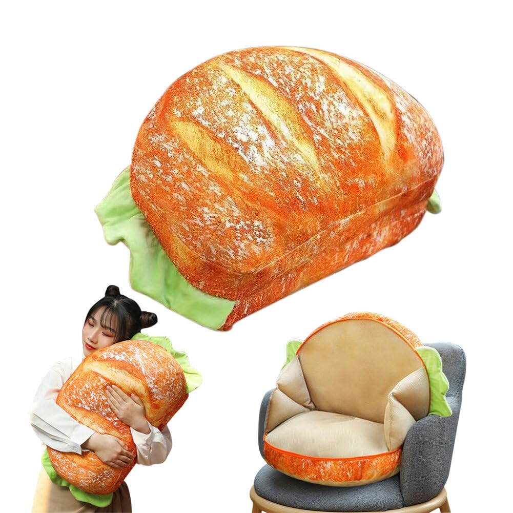 Cheeseburger Plush Pillow Hamburger Stuffed Toy Giant 3D Simulation Burger