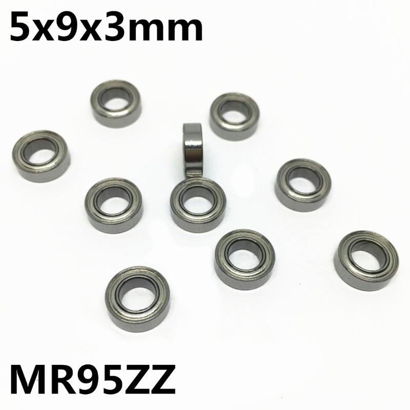 10Pcs MR95ZZ L-950ZZ 5x9x3 Mm Deep Groove Ball Bearing Miniature Bearing High Qualit Advanced MR95Z MR95