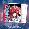 Blue Lock Anime Chibi Leopard Horse Keychain, Laser Ticket, Postcard, Bookmark, Gift Card Stationery Set.