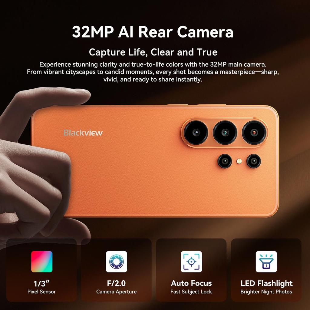 Blackview WAVE 10 4G Smartphone 32GB+128GB 6,88" 120Hz Android 16 Handy Dual-SIM