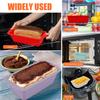 4 Stück Rechteckige Silikon-Brotbackform Kastenform Toastbrotformen Backform Hitzebeständige Kuchenform Backzubehör Küchenzubehör