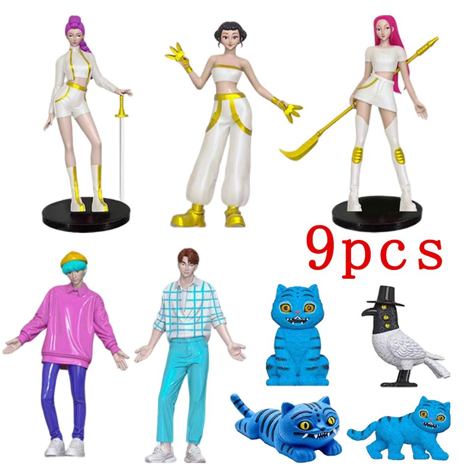 NEW 9-18pcs/set Kpop Demon Hunters Figure Model Toy Cartoon Gaming Peripherals Desk Decoration Collection Figures Model Toy Gift