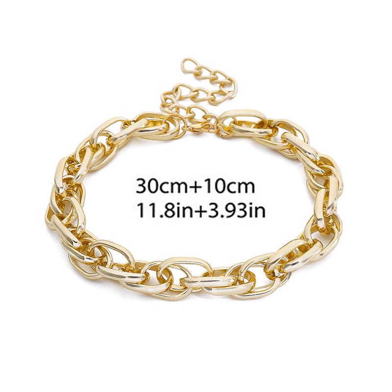 Punk Přehnané Heavy Metal Thick Řetěz Choker Náhrdelník Dámské Goth Šperky Dárek