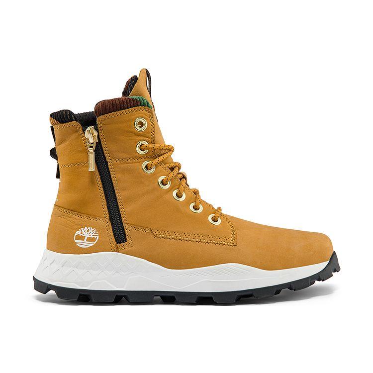 Timberland Brooklyn Series Mid-Calf Outdoor Sports Casual Comfortable Breathable Brooklyn Martin Boots Men boots Wheat A2JRZW