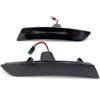 Fit 16-up Chevy Camaro Front Amber LED Side Marker Turn Signal Lights Smoked Len