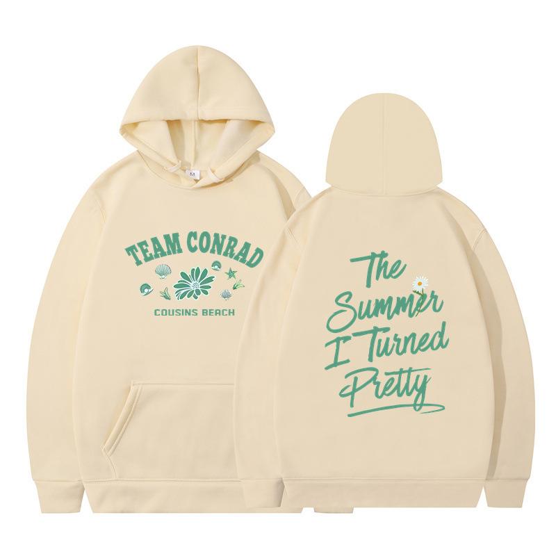 The Summer I Turned Pretty Printed Loose Hooded Sweater Hoodie