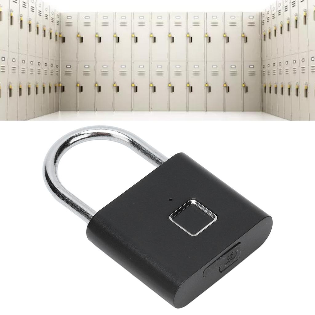 Fingerprint Padlock Zinc Alloy Smart Home Cabinet Door Dormitory Locker Fingerprint Lock