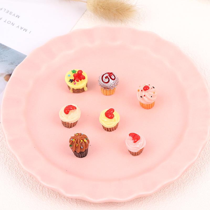 3D Paper Cupcake DIY Simulation Food Toy: Decorative Accessories for Phone Cases, Pendants, Hair Clips, and Resin Ornaments