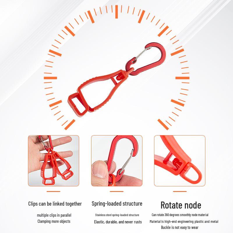 

Premium Multifunctional Glove Clip for Labor Protection синий