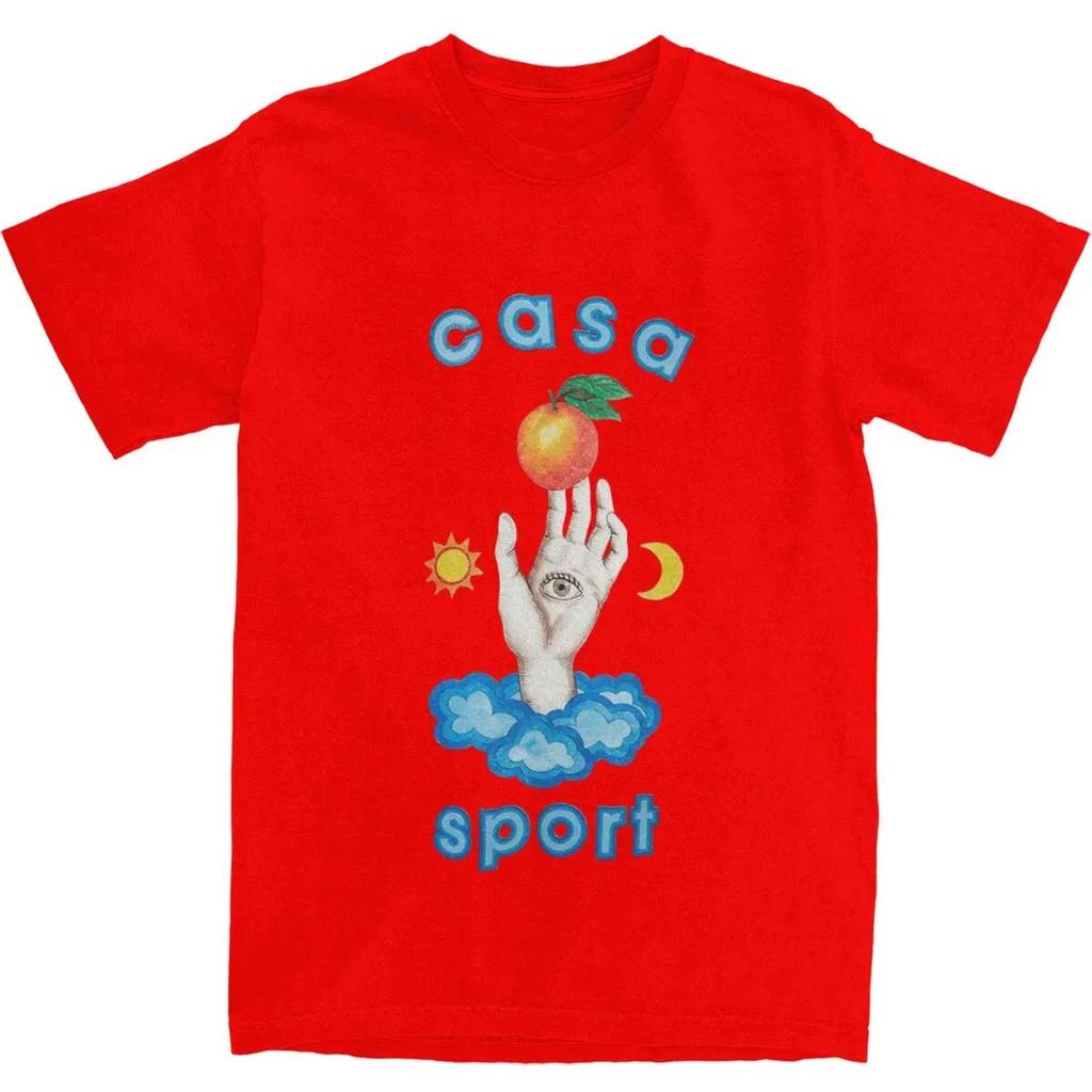 Casablanca Tennis Club pro Unisex Dámské Trička Oblečení Trendy Tričko Tričko Čistá Bavlna Oblečení pro Dospělé 2024 Nové Unisex