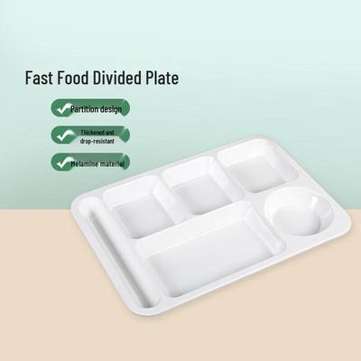 Melamin 6-Fächer Rechteckige Lunchbox