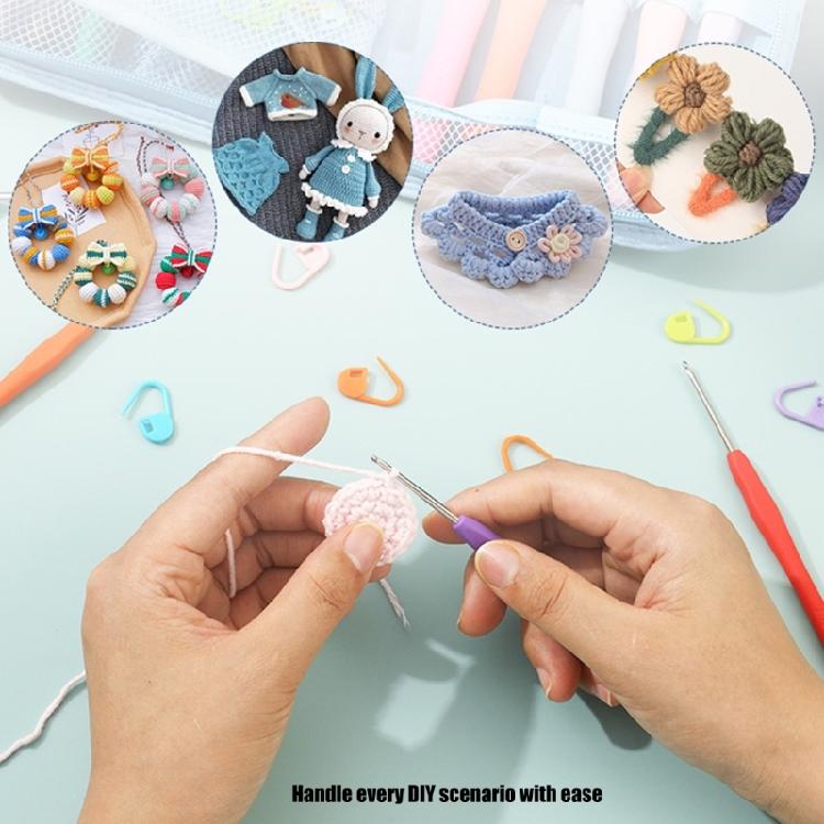 Crochet Hook Case Empty Crochet Needle Case Crochet Organiser Storage Bag Portable Sewing Supplies Organiser Case