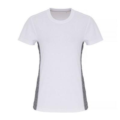 Womens/Ladies Contrast Panel Performance T-Shirt