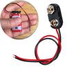 9V Battery Clips Cable Connection Buckle Battery Clip Connector Hard Shell Type