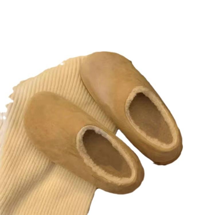 Chaussures Baotou pantoufles d'extérieur à la mode pour femmes automne et hiver nouvelles chaussures de pomme de terre polyvalentes à semelle souple