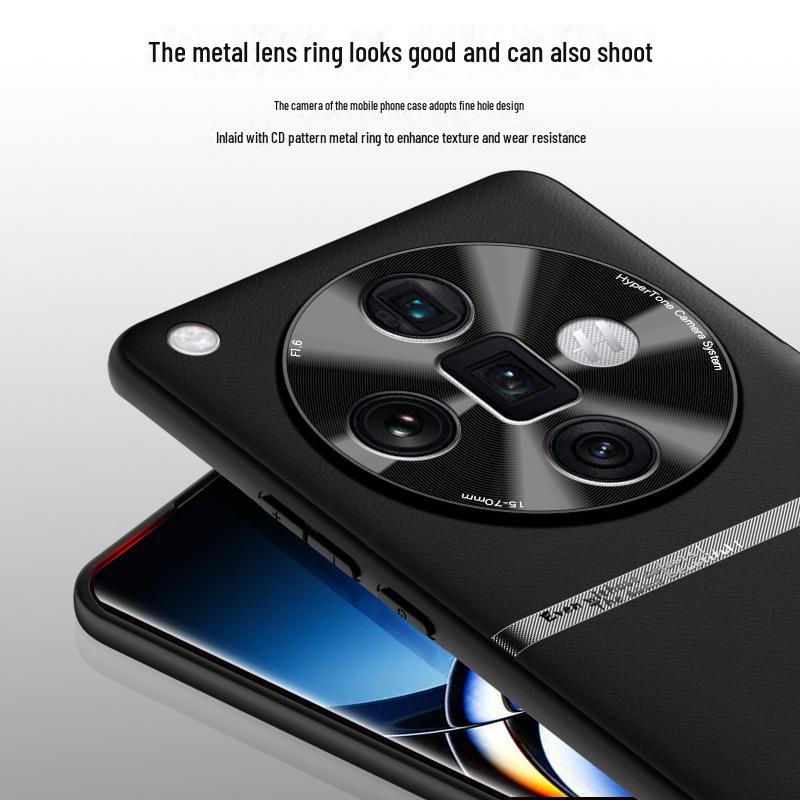 Liquid Leather Case for Oppo Find X7, Anti-fall and Anti-fouling Protective Cover.