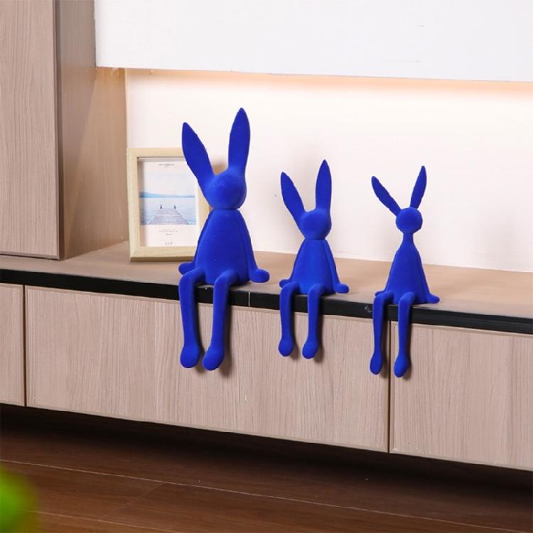 Plush Flocked Animal Figurine Animal Display Realistic Home Decors Figurine Animal Figure Animal  Statue for Kids