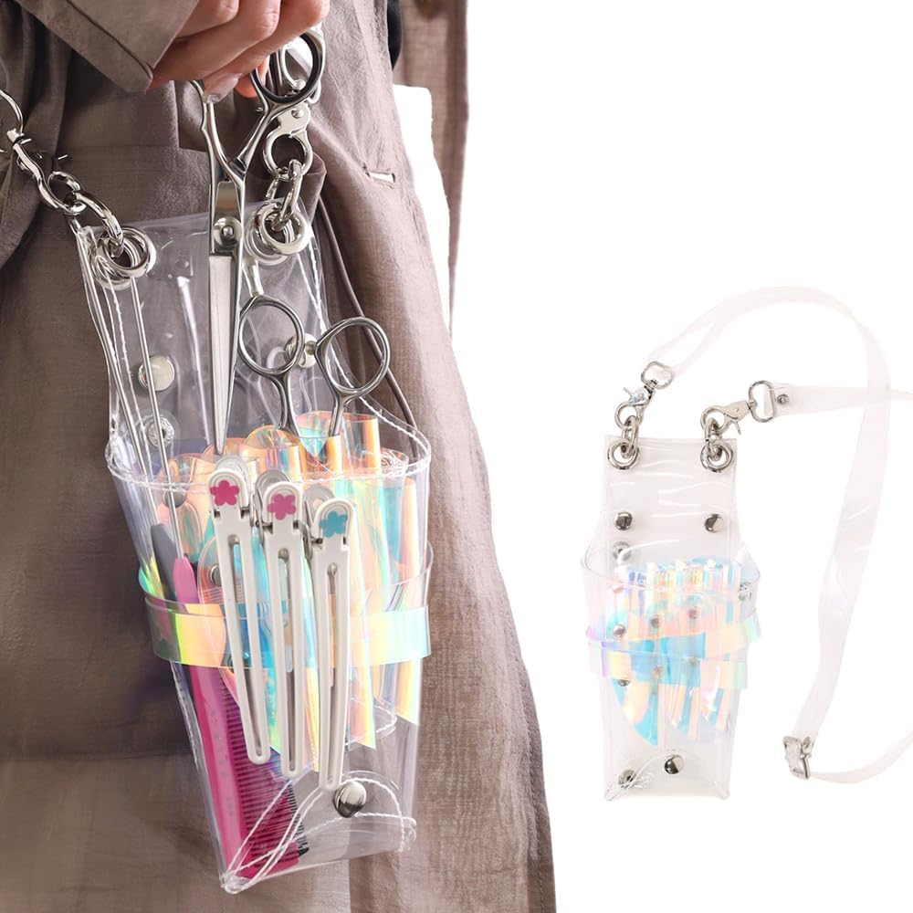 

Bonarca Scissor Scissor 7 Large Cleaning Case, Clear, Trimmer, Transparent, Hairdresser, Barber, Case, Waist, Shoulder, Strap, Plastic, Scissors,