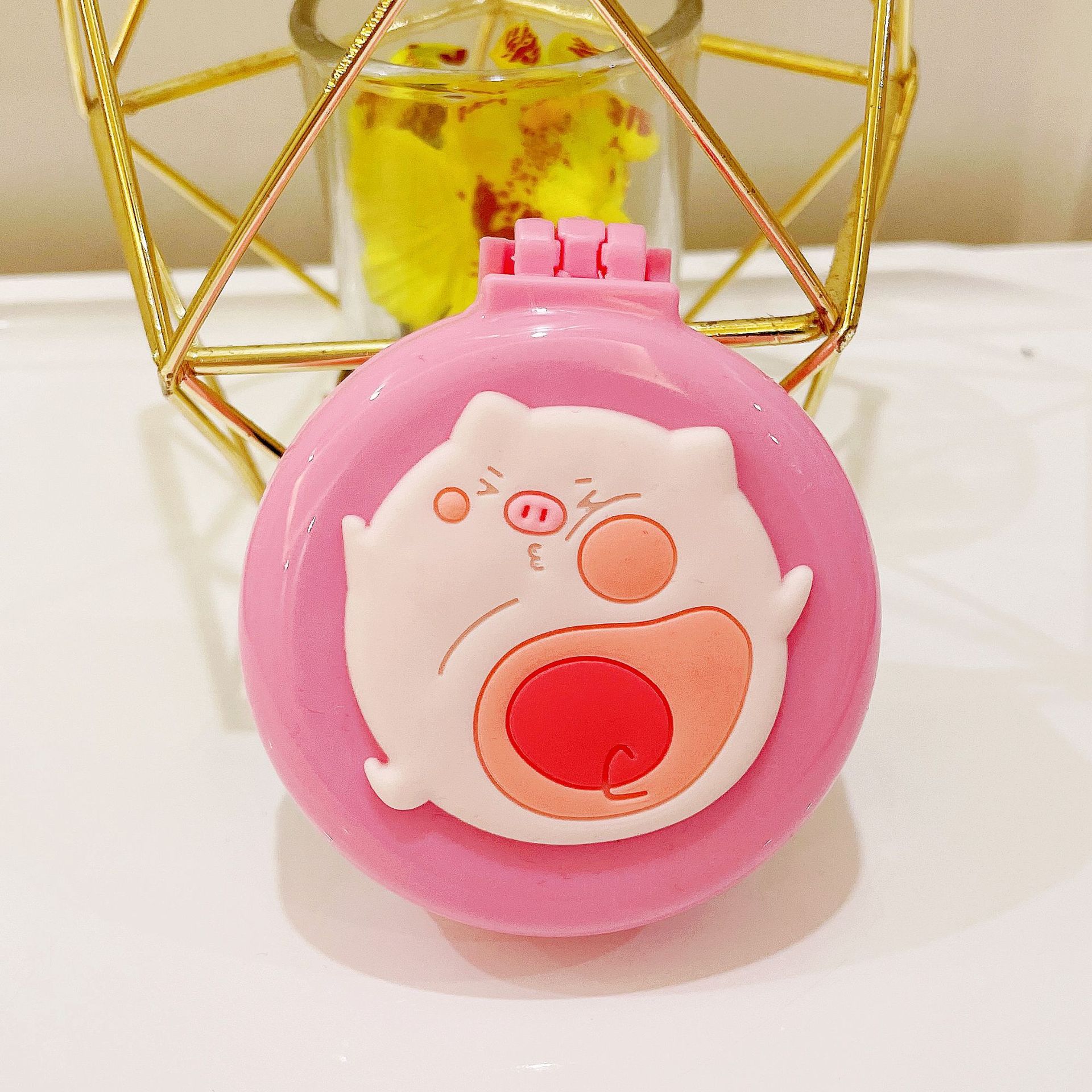 

Милая мультяшная складная расческа с косметическим зеркалом для девочек, массажная портативная расческа на воздушной подушке, детское платье, игрушка для макияжа, подарки