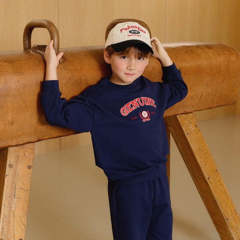 

Оливан Свитшот с логотипом арки и низ темно-синий navy/150