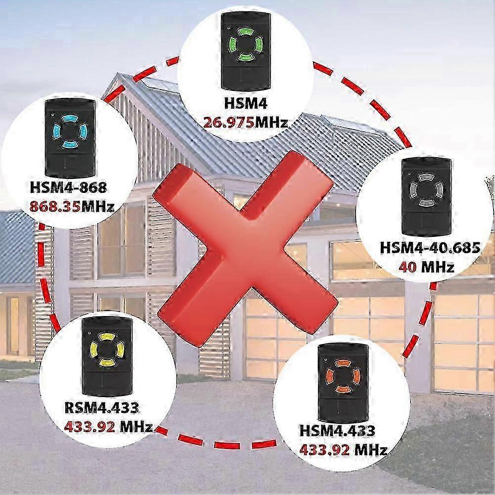 26.995 MHz Garage Door Remote Control for Hormann Fixed Code Copyable Design Security Access Systems